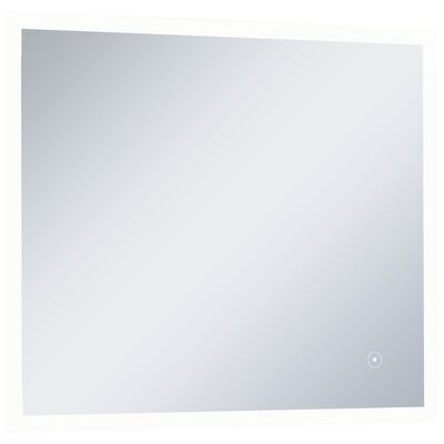 vidaXL LED-spejl til badeværelset med berøringssensor 60x50 cm