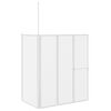 Brusev&aelig;g 70x120x137 cm L-formet 4 paneler foldbar