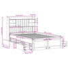 vidaXL seng med reol uden madras 135x190 cm massivt fyrretr&aelig; hvid
