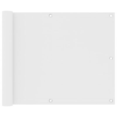vidaXL altanafskærmning 75x400 cm oxfordstof hvid