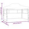 vidaXL Party Tent Creme 280 x 410 x 315 cm Oxford stof