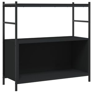 vidaXL bogreol 80x30x78,5 cm konstrueret tr&aelig; og jern sort