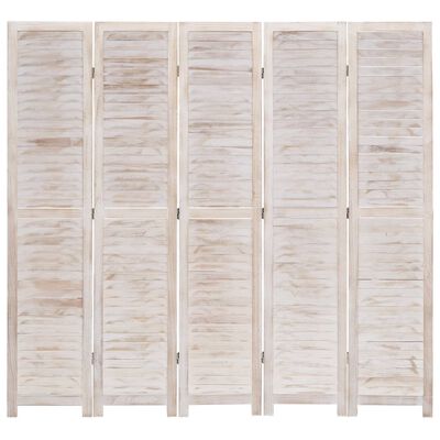 vidaXL 5-panels rumdeler 175 x 165 cm træ