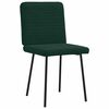 vidaXL spisebordsstole 4 stk. velour m&oslash;rkegr&oslash;n