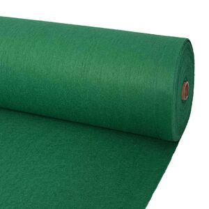 vidaXL T&aelig;ppe Ensfarvet Gr&oslash;n 1,2 x 12 m Polyester