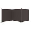 vidaXL 3-panels rumdeler 525x180 cm stof brun