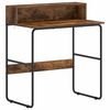 vidaXL Skrivebord med opbevaring R&oslash;get eg 80 x 50 x 91 cm