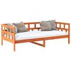 vidaXL daybed uden madras 90x200 cm massivt fyrretræ gyldenbrun