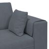 vidaXL Sofa med pude 3 pcs M&oslash;rkegr&aring; Fl&oslash;jl