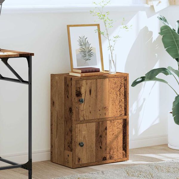 vidaXL bogreol 40x24x52 cm konstrueret træ antikt træ