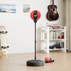 vidaXL boksebold p&aring; stativ m. handsker og pumper 81-22 cm