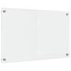 vidaXL K&oslash;kkenbacksplash Transparent 80 x 50 cm h&aelig;rdet glas