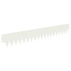 vidaXL Pl&aelig;nekant 10 pcs 103 x 15 cm metal Hvid