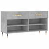 vidaXL skob&aelig;nk 102x35x55 cm konstrueret tr&aelig; betongr&aring;