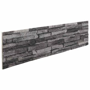 vidaXL V&aelig;gpaneler 10 stk. 100 x 25 cm Antracit EPS Skum