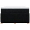vidaXL kontinentalseng med madras 120x190 cm stof sort