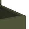 vidaXL Have privatliv skærm Olivengrøn 50 x 140 cm Koldvalset stål
