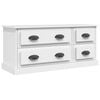vidaXL tv-bord 100x35,5x45 cm konstrueret tr&aelig; hvid