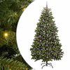 vidaXL Kunstigt juletr&aelig; 210 cm 300 LED'er Varm hvid PVC og St&aring;l Gr&oslash;n