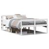 vidaXL seniorseng med sengegavl 120x190 cm massivt fyrretr&aelig; hvid