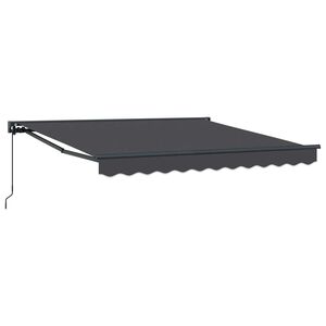 vidaXL Markiseramme Antracit 300 x 250 cm Polyester med PU bel&aelig;gning