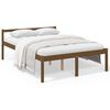 vidaXL seniorseng 140x200 cm massivt fyrretr&aelig; honningbrun