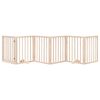 vidaXL hundegitter med dør, foldbar, 6 paneler, 300 cm poppeltræ