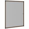 vidaXL Insektnet til vinduer Brun 110 x 130 cm Aluminium og glasfiber