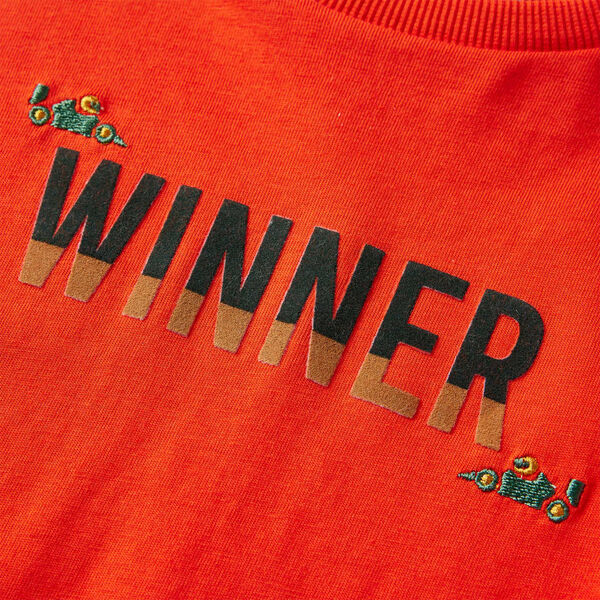 Lang&aelig;rmet T-shirt til b&oslash;rn str. 128 cm orange
