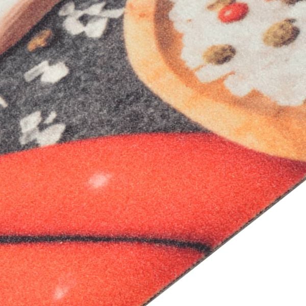 vidaXL k&oslash;kkent&aelig;ppe 60x300 cm gr&oslash;ntsagsdesign vaskbart fl&oslash;jl