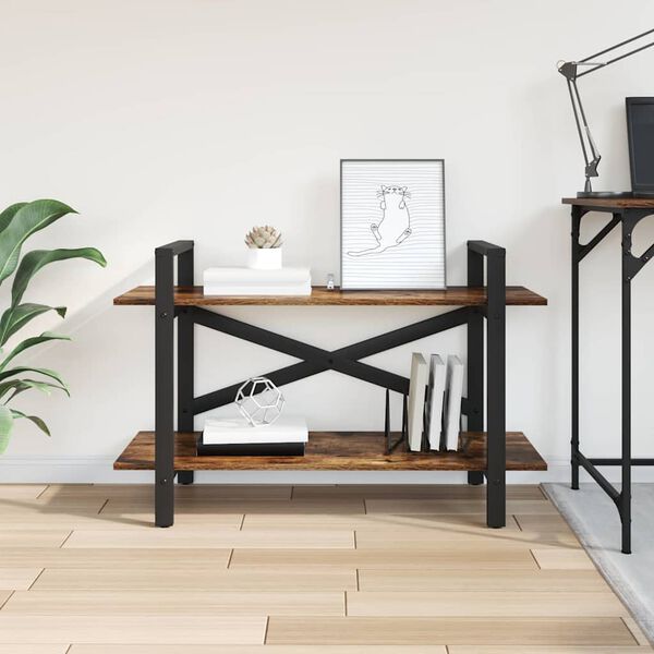 vidaXL Bogreol R&oslash;get eg 100 x 33,5 x 64 cm Konstrueret tr&aelig;