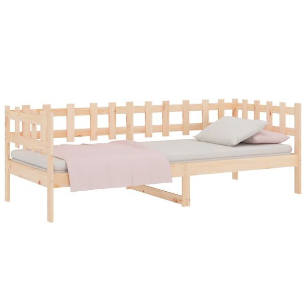 vidaXL daybed uden madras 90x190 cm massivt fyrretr&aelig;