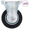 vidaXL faste hjul 12 stk. 100 mm
