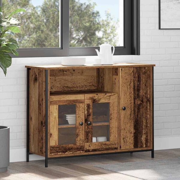vidaXL Sideboard Gammelt tr&aelig; 100 x 35 x 75 cm