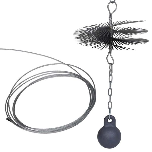 vidaXL rund skorstenskost diameter 25 cm