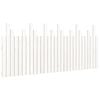 vidaXL sengegavl 185x3x80 cm massivt fyrretr&aelig; hvid