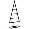 vidaXL Metal juletr&aelig; KUOPIO 60 cm Metal Sort