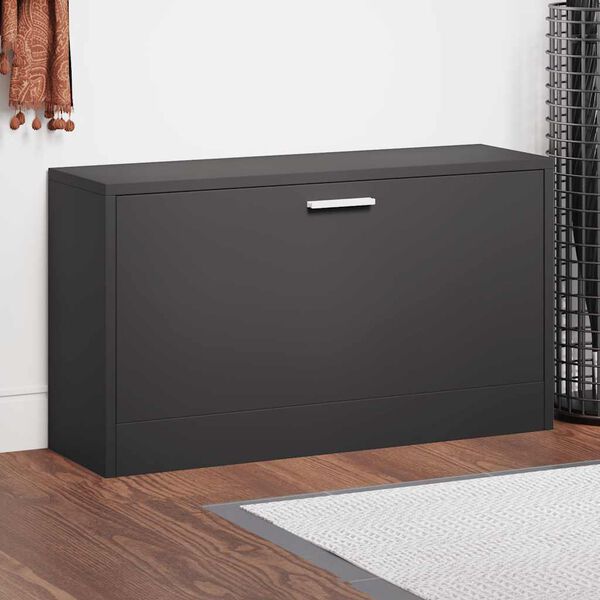 vidaXL skob&aelig;nk sort 80x24x45 cm konstrueret tr&aelig;