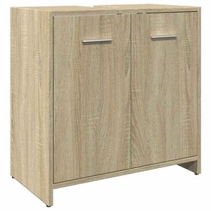 vidaXL underskab til h&aring;ndvask 60x33x60 cm konstrueret tr&aelig; sonoma-eg