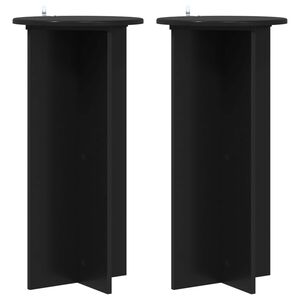 vidaXL Planteholder 2 stk. Sort 40 x 40 x 80 cm Konstrueret tr&aelig;