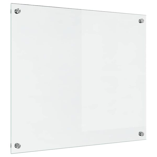 vidaXL Køkken bagvæg Transparent 70 x 60 cm hærdet glas