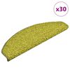 vidaXL trappem&aring;tter 30 stk. 65x21x4 cm gr&oslash;nne halvrund store
