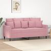 vidaXL 2-personers sofa 140 cm fl&oslash;jl lyser&oslash;d