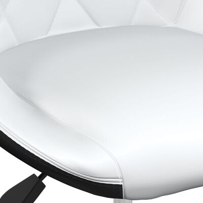 vidaXL barstole 2 stk. kunstlæder hvid og sort