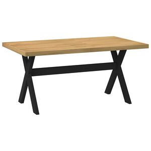 vidaXL konsolbord NOAIN X-formede ben 160x90x75cm massivt tr&aelig; fyrretr&aelig;