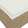 vidaXL haveskamler 2 stk. med hynder 55x55x36 cm polyrattan beige