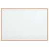 vidaXL magnetisk whiteboardtavle med ramme i massivt fyrretr&aelig; 80x55 cm