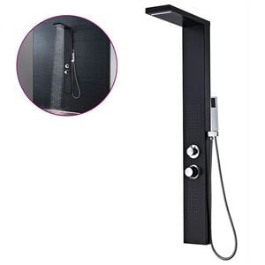 vidaXL bruserpanelsystem aluminium mat sort