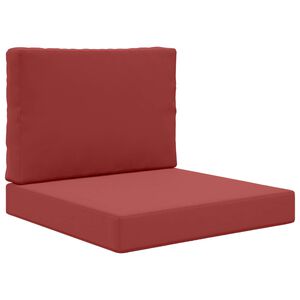 vidaXL Udend&oslash;rs Sofa Pude 2 pcs Vinr&oslash;d Polyester