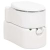 vidaXL b&aelig;rbart campingtoilet 24+17 l HDPE og st&aring;l hvid
